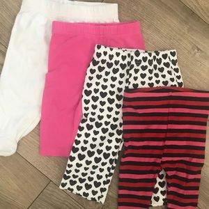 Baby Girls legging bundle 3-6mo